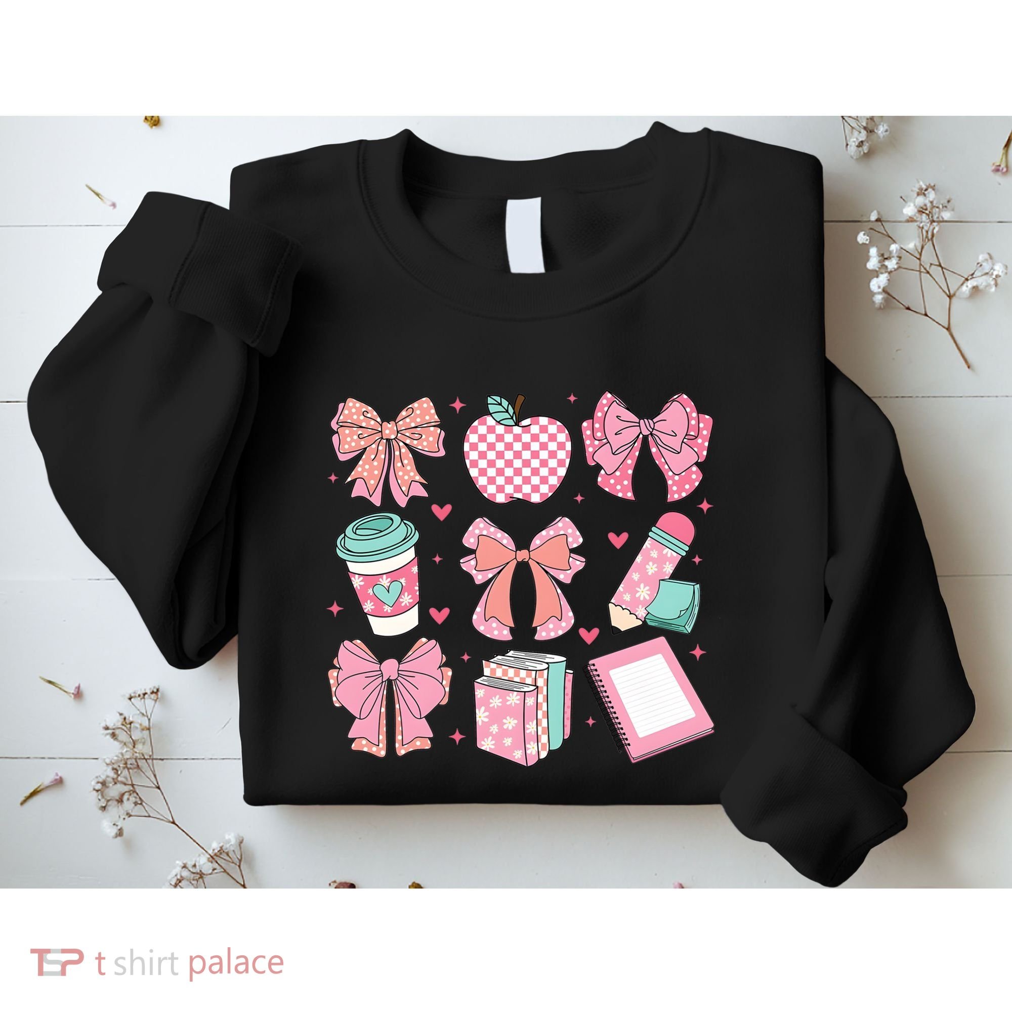 Coquette Bow Teacher Cute Teacher Life Sweatshirt