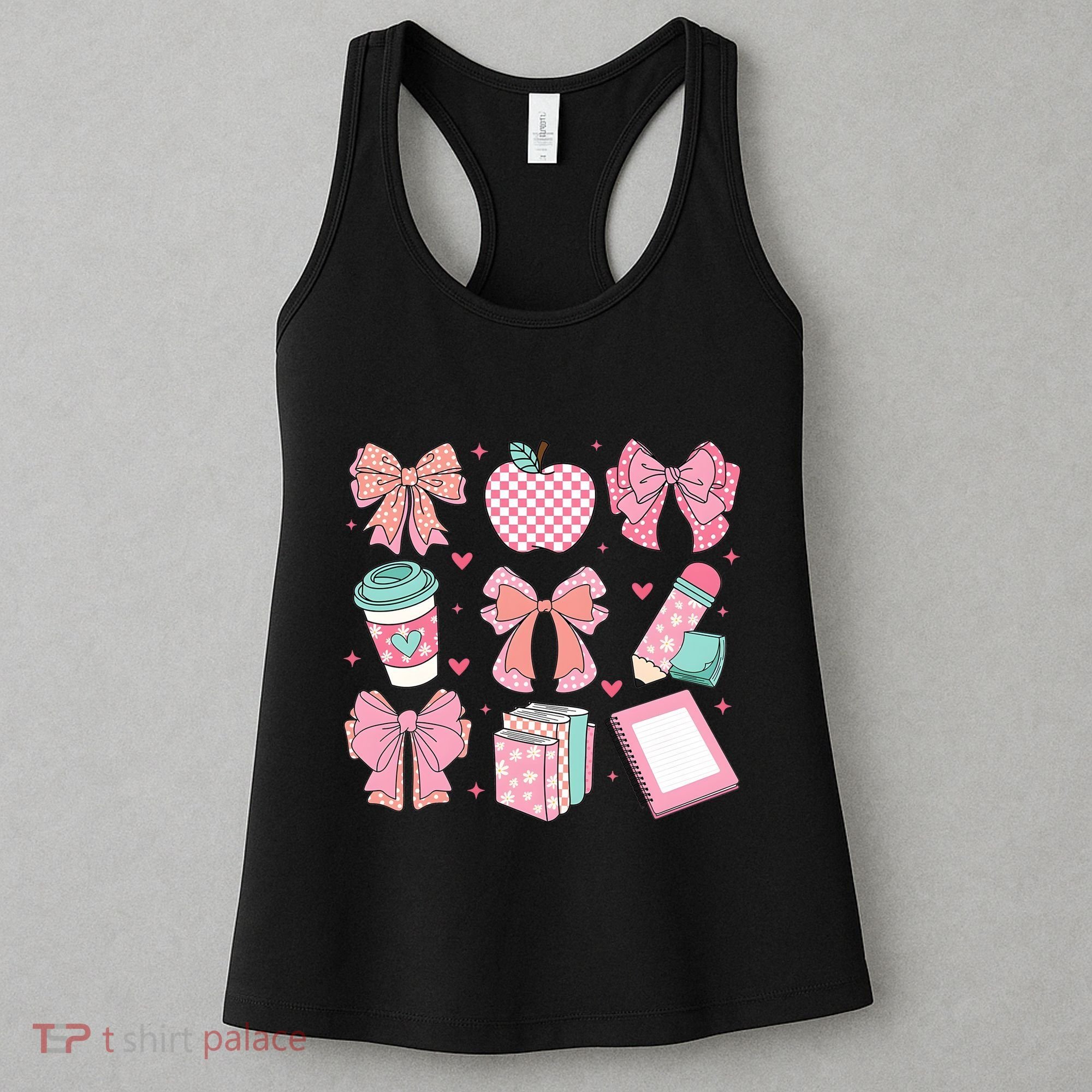 Coquette Bow Teacher Cute Teacher Life Women's Tank Top