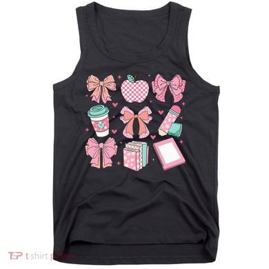 Coquette Bow Teacher Cute Teacher Life Tank Top