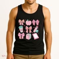 Coquette Bow Teacher Cute Teacher Life Tank Top thumb 3