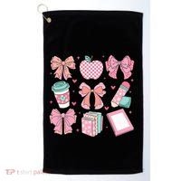 Coquette Bow Teacher Cute Teacher Life Golf Towel thumb 0