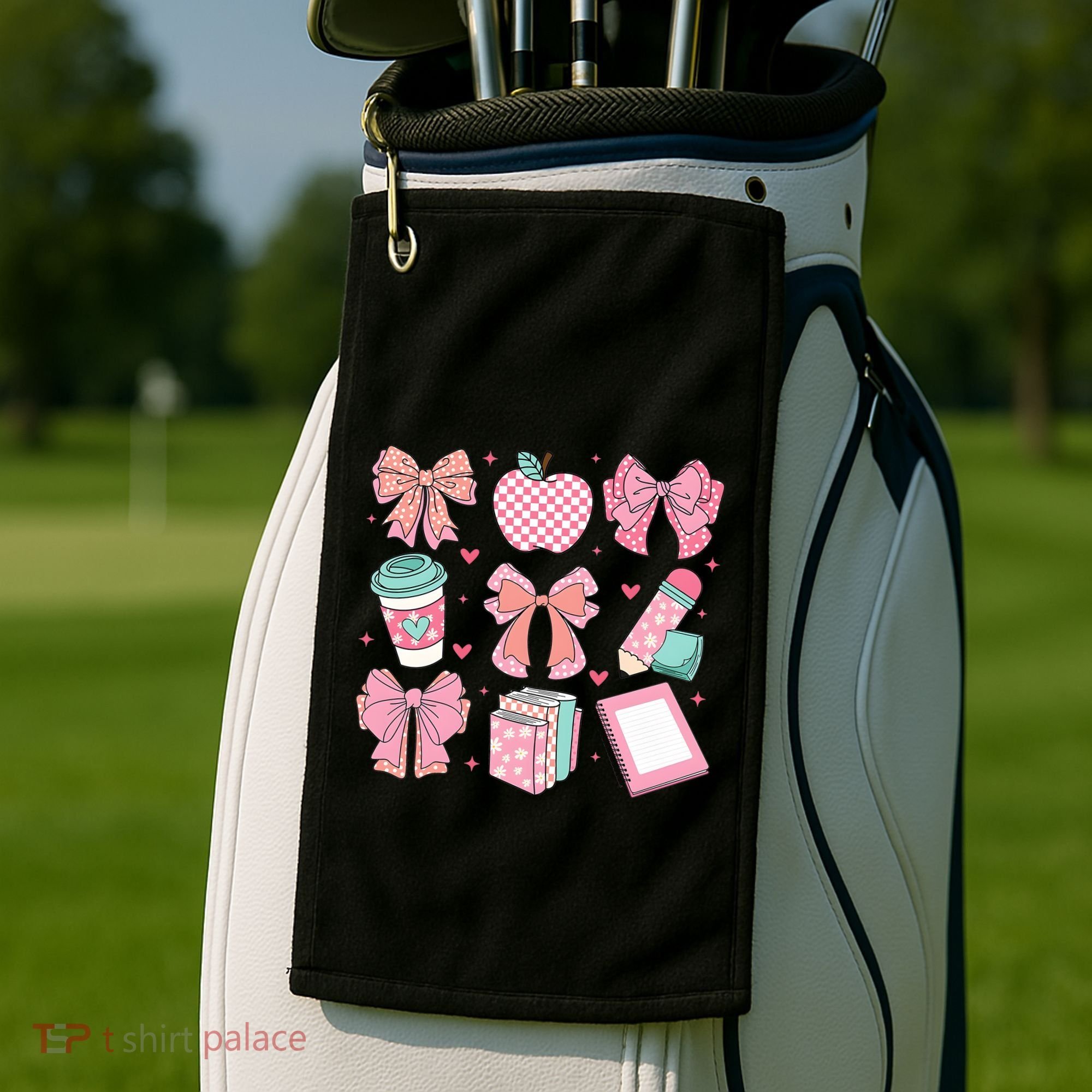 Coquette Bow Teacher Cute Teacher Life Golf Towel