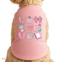 Coquette Bow Teacher Cute Teacher Life Doggie Tank thumb 0