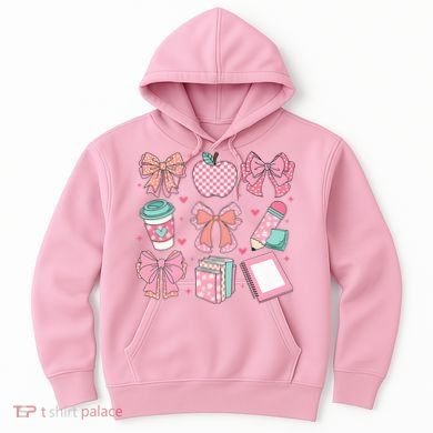 Coquette Bow Teacher Cute Teacher Life Hoodie