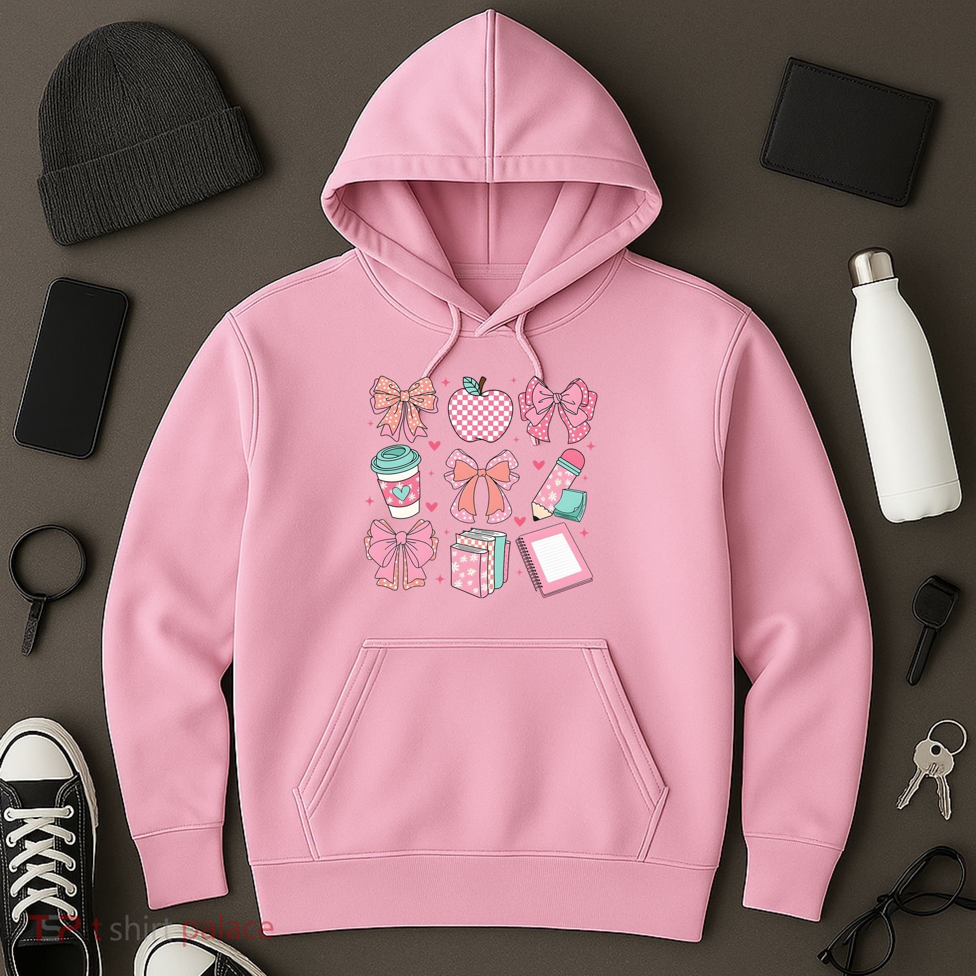 Coquette Bow Teacher Cute Teacher Life Hoodie