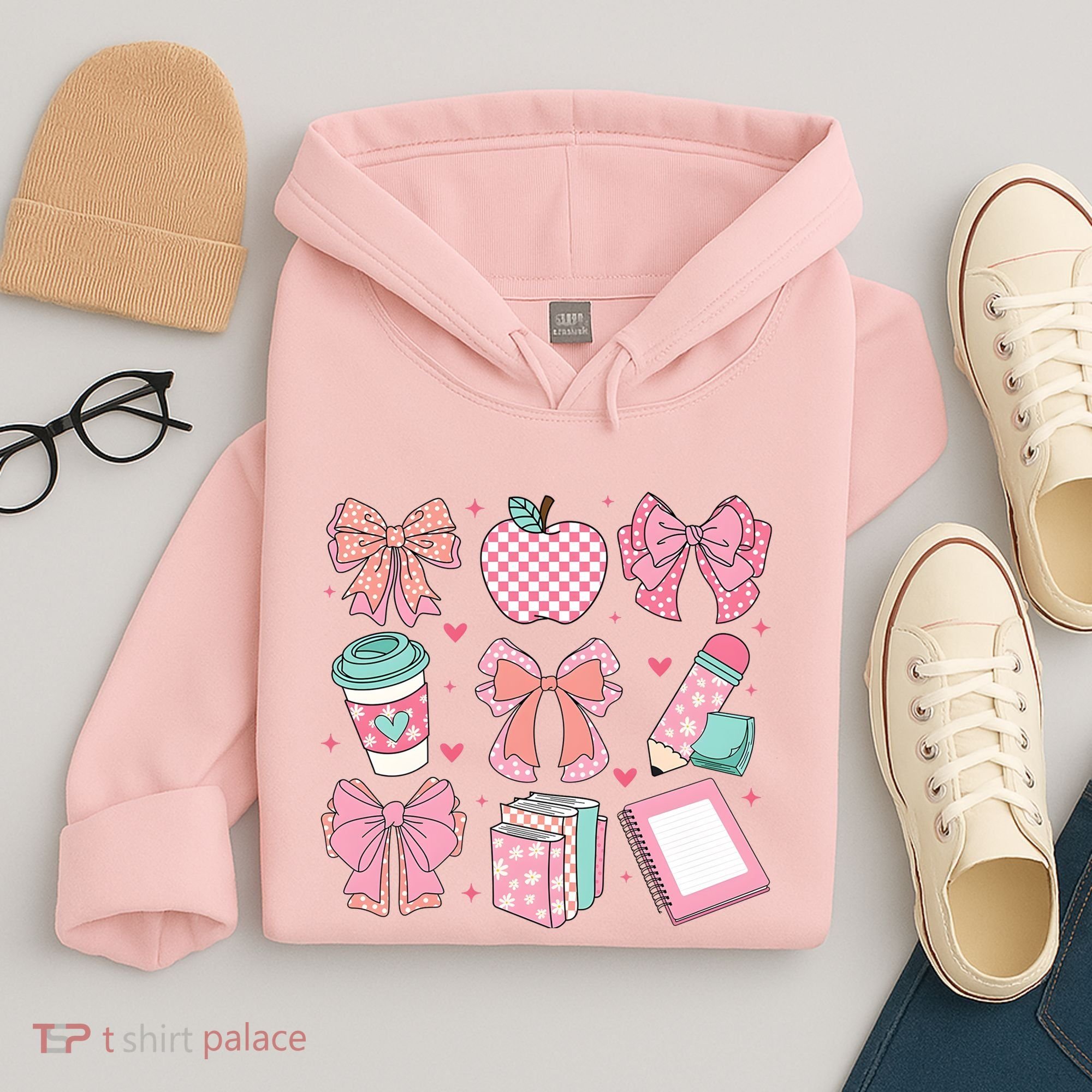 Coquette Bow Teacher Cute Teacher Life Hoodie