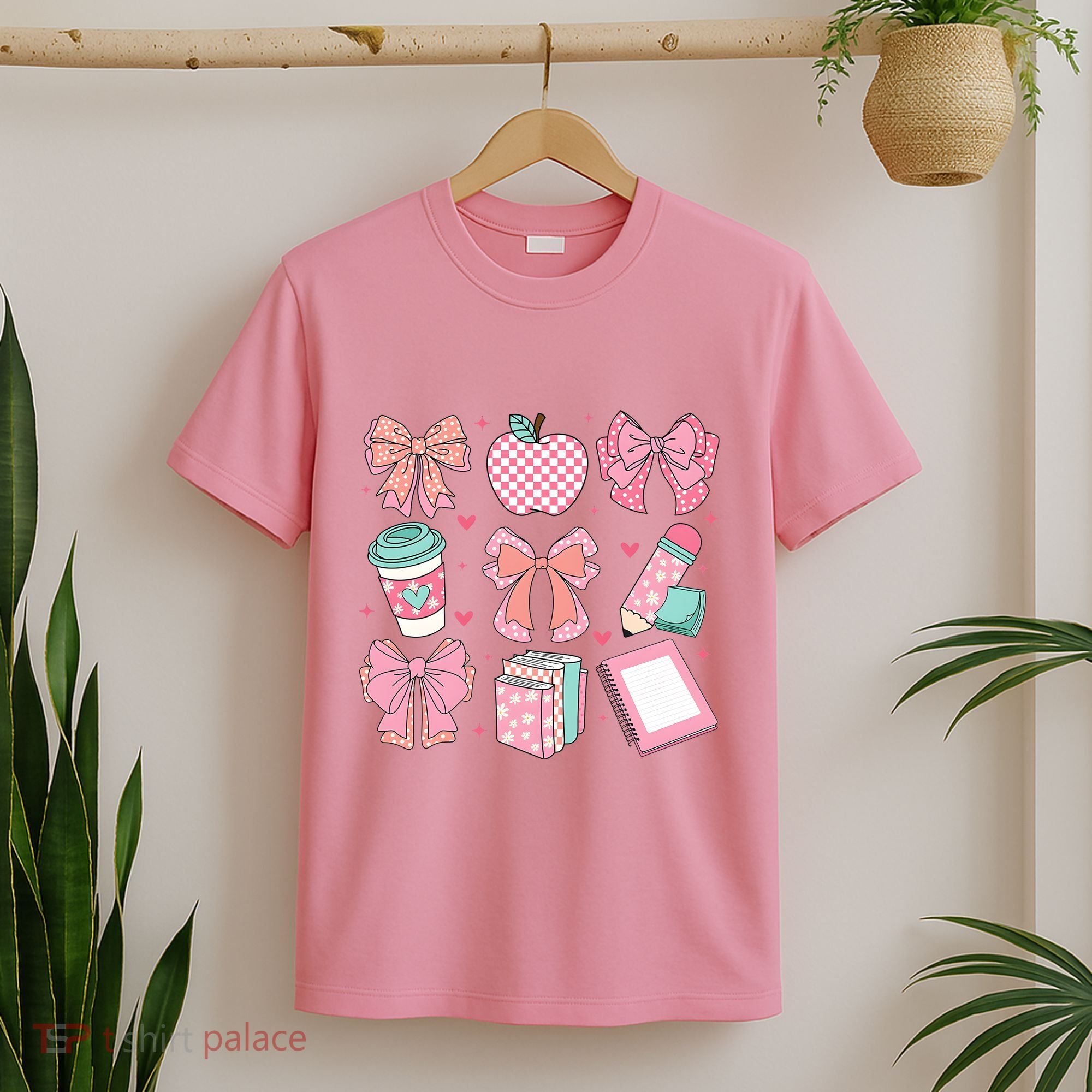 Coquette Bow Teacher Cute Teacher Life T-Shirt