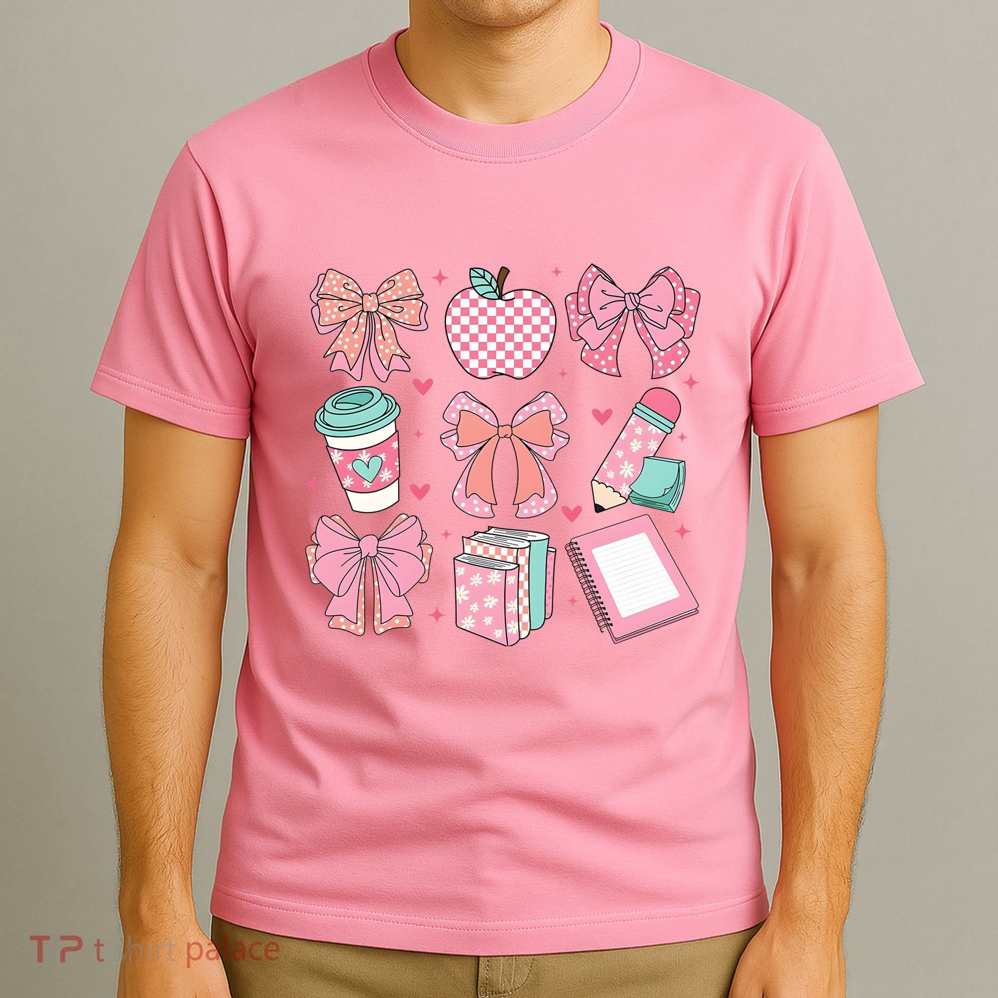 Coquette Bow Teacher Cute Teacher Life T-Shirt