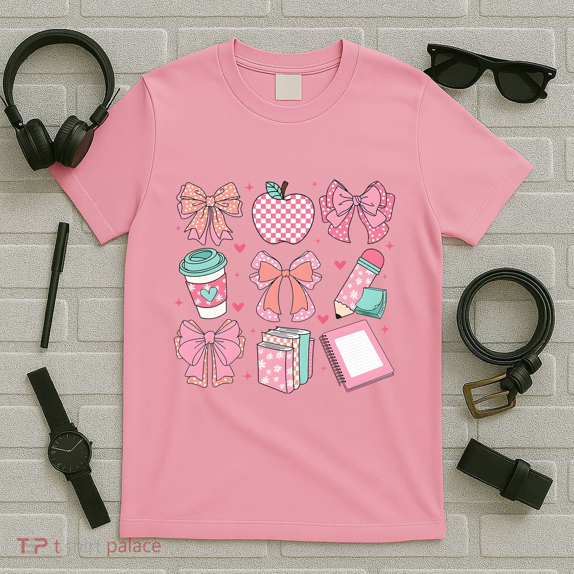 Coquette Bow Teacher Cute Teacher Life T-Shirt