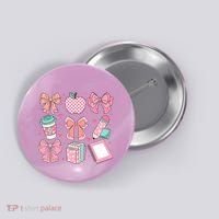 Coquette Bow Teacher Cute Teacher Life Button thumb 0