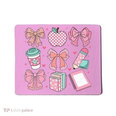 Coquette Bow Teacher Cute Teacher Life Mousepad