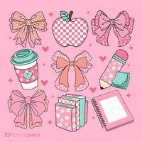 Coquette Bow Teacher Cute Teacher Life Mousepad thumb 1