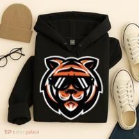 Cool Bengal Tiger With Sunglasses Hoodie thumb 4