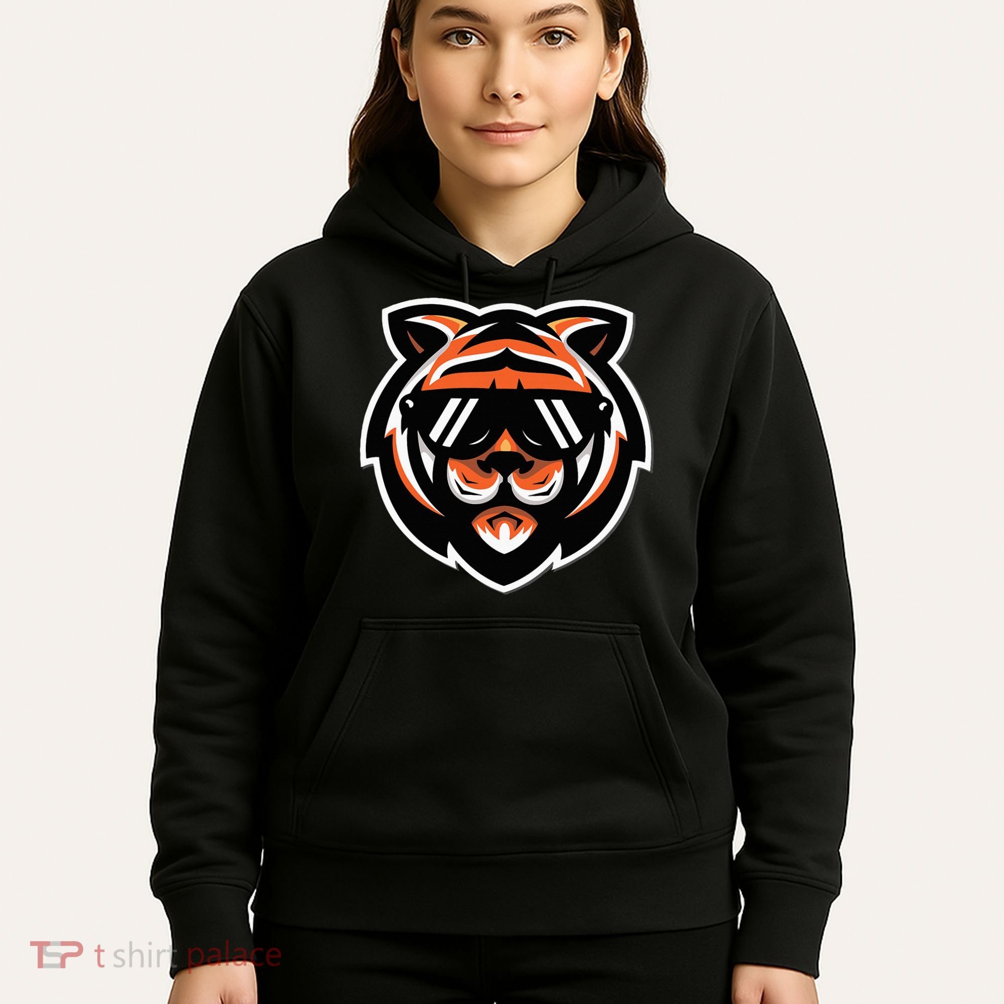 Cool Bengal Tiger With Sunglasses Hoodie