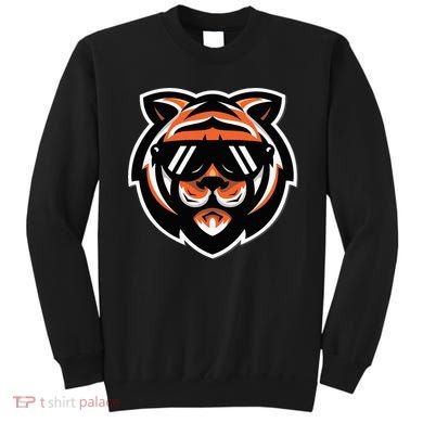Cool Bengal Tiger With Sunglasses Sweatshirt
