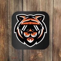 Cool Bengal Tiger With Sunglasses Coaster thumb 0