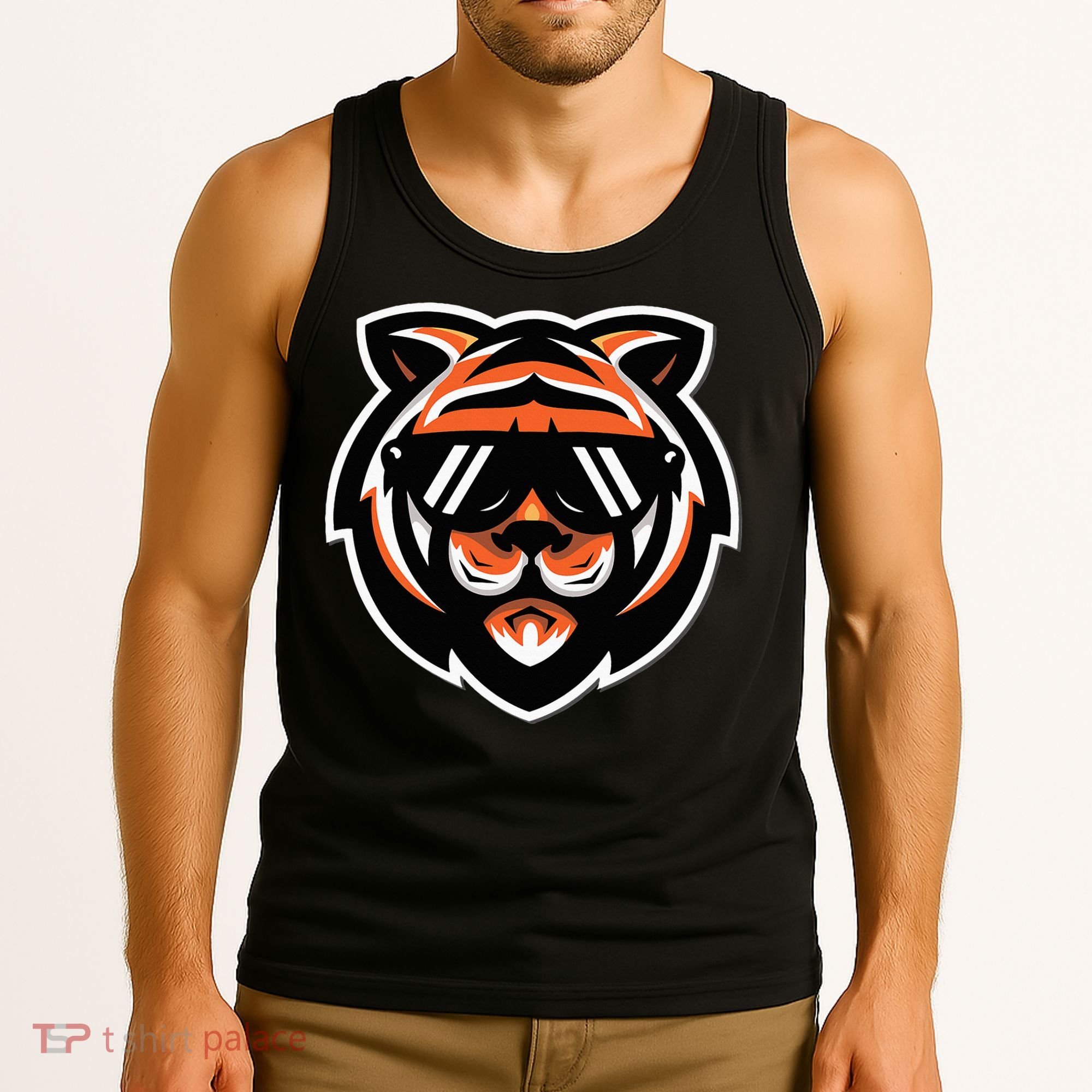 Cool Bengal Tiger With Sunglasses Tank Top