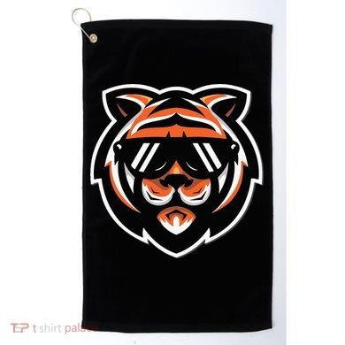 Cool Bengal Tiger With Sunglasses Golf Towel