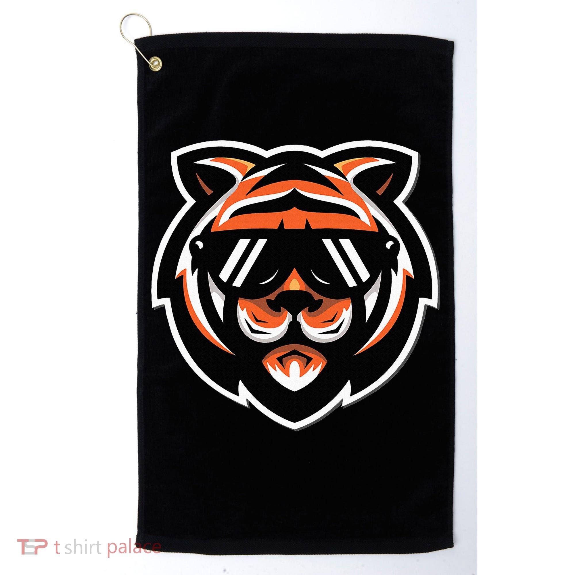 Cool Bengal Tiger With Sunglasses Golf Towel