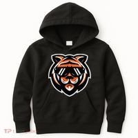 Cool Bengal Tiger With Sunglasses Kids Hoodie thumb 0