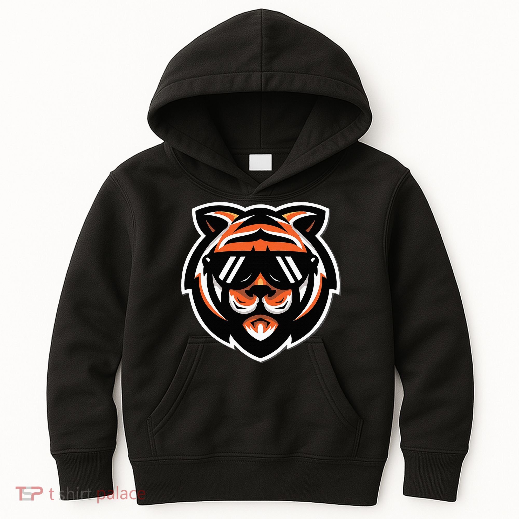 Cool Bengal Tiger With Sunglasses Kids Hoodie