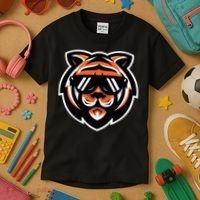 Cool Bengal Tiger With Sunglasses Kids T-Shirt thumb 3