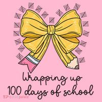 Coquette Bow Teacher 100th Day Of School Teacher Coaster thumb 2