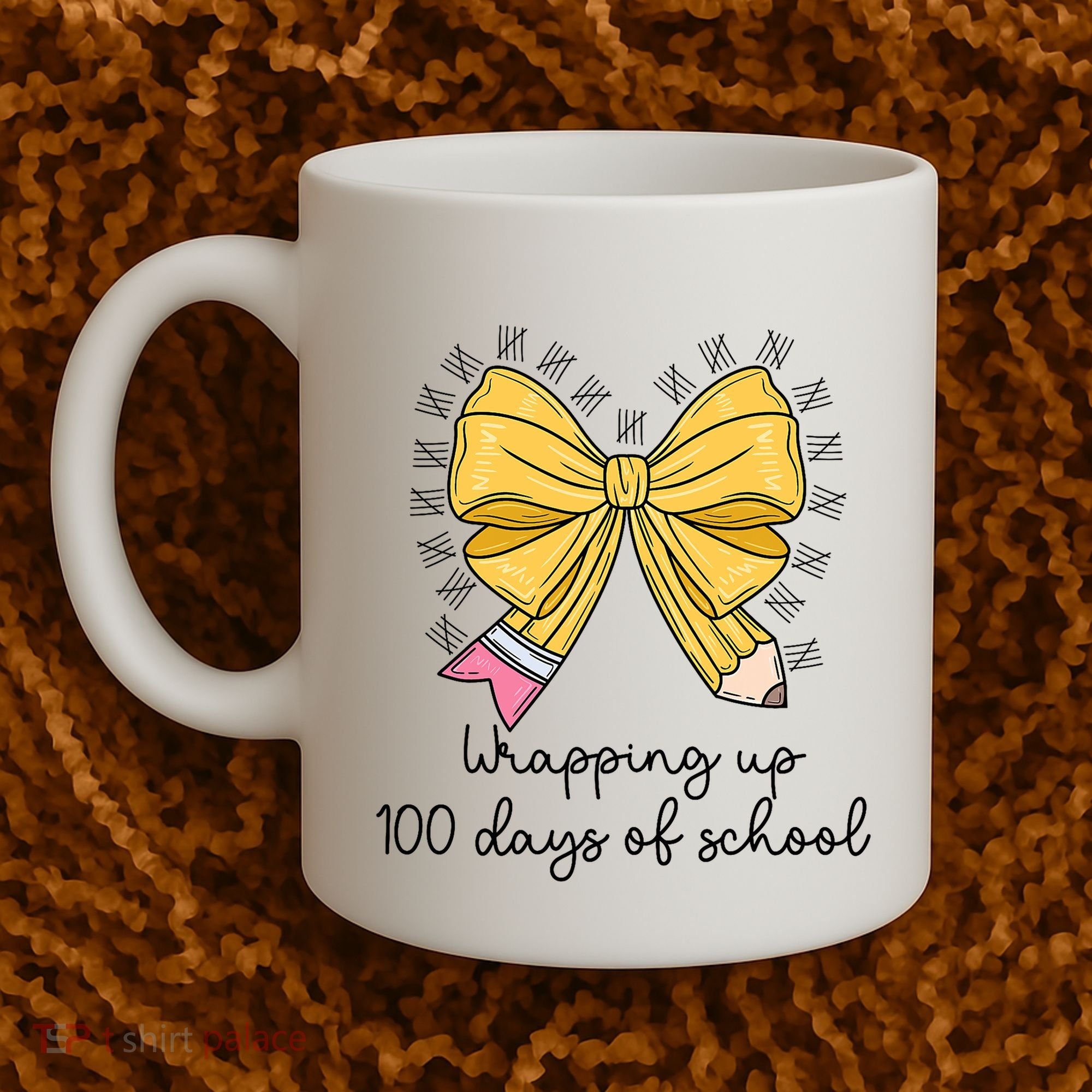 Coquette Bow Teacher 100th Day Of School Teacher Coffee Mug