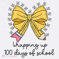 Coquette Bow Teacher 100th Day Of School Teacher Mousepad thumb 1