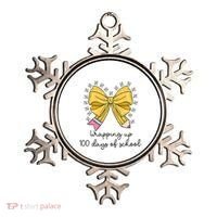 Coquette Bow Teacher 100th Day Of School Teacher Ornament thumb 0