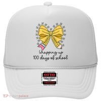 Coquette Bow Teacher 100th Day Of School Teacher Hat thumb 0