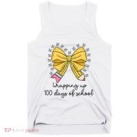 Coquette Bow Teacher 100th Day Of School Teacher Tank Top thumb 0