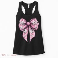Coquette Bow Theatre Masks Drama Actor Actress Girl Mom Women's Tank Top thumb 0