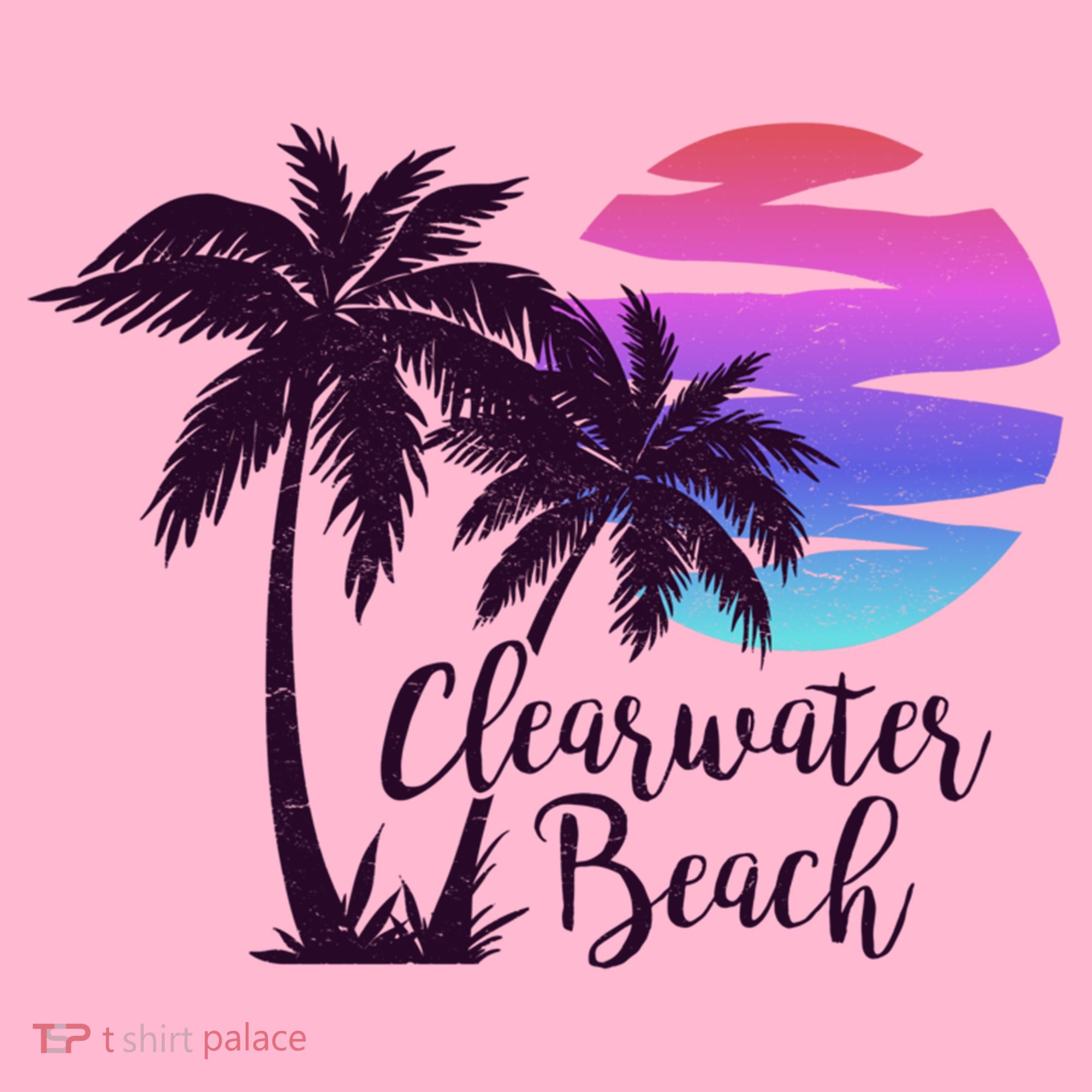 Clearwater Beach Trip Vacation Spring Break Sunset Graphic Gift Coaster