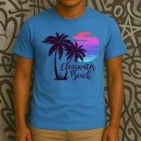 Clearwater Beach Trip Vacation Spring Break Sunset Graphic Gift T-Shirt thumb 3