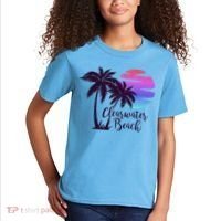 Clearwater Beach Trip Vacation Spring Break Sunset Graphic Gift Kids T-Shirt thumb 2