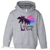 Clearwater Beach Trip Vacation Spring Break Sunset Graphic Gift Toddler Hoodie thumb 0
