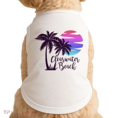 Clearwater Beach Trip Vacation Spring Break Sunset Graphic Gift Doggie Tank