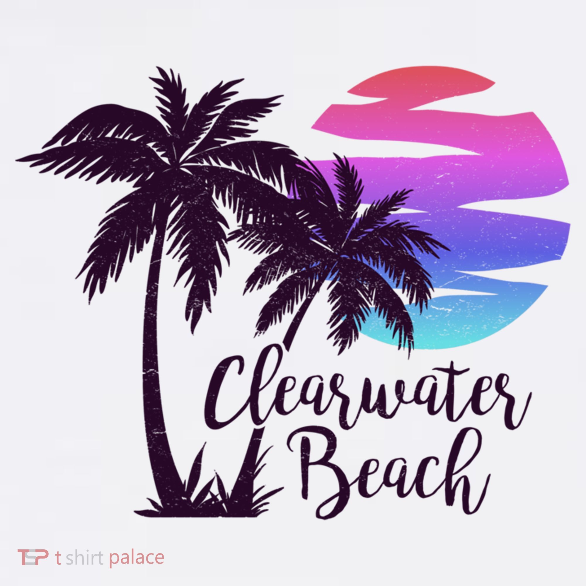 Clearwater Beach Trip Vacation Spring Break Sunset Graphic Gift Doggie Tank