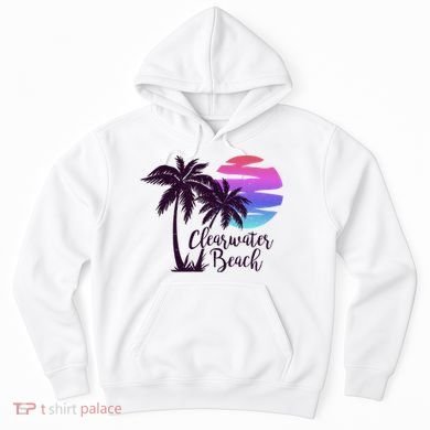Clearwater Beach Trip Vacation Spring Break Sunset Graphic Gift Hoodie