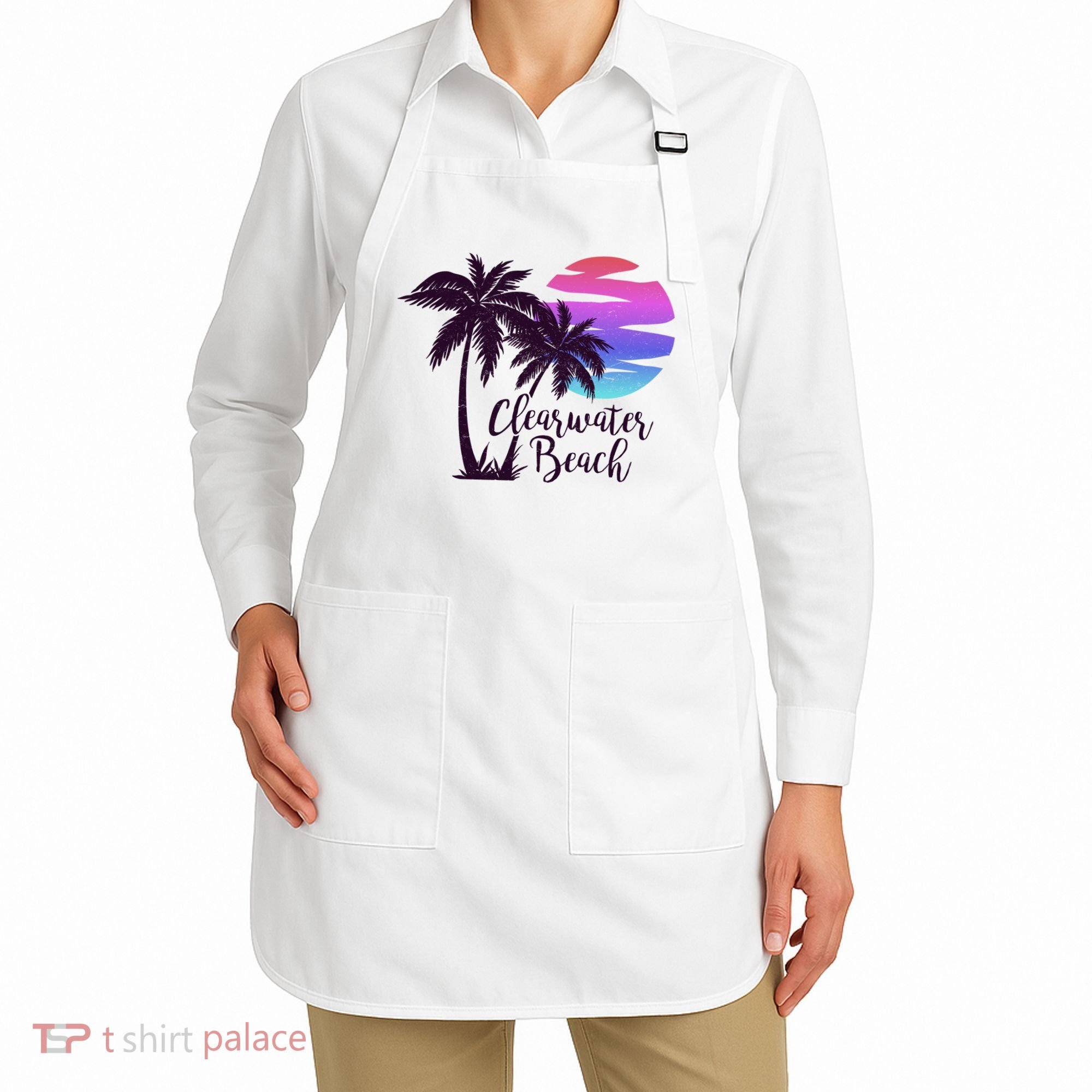 Clearwater Beach Trip Vacation Spring Break Sunset Graphic Gift Apron