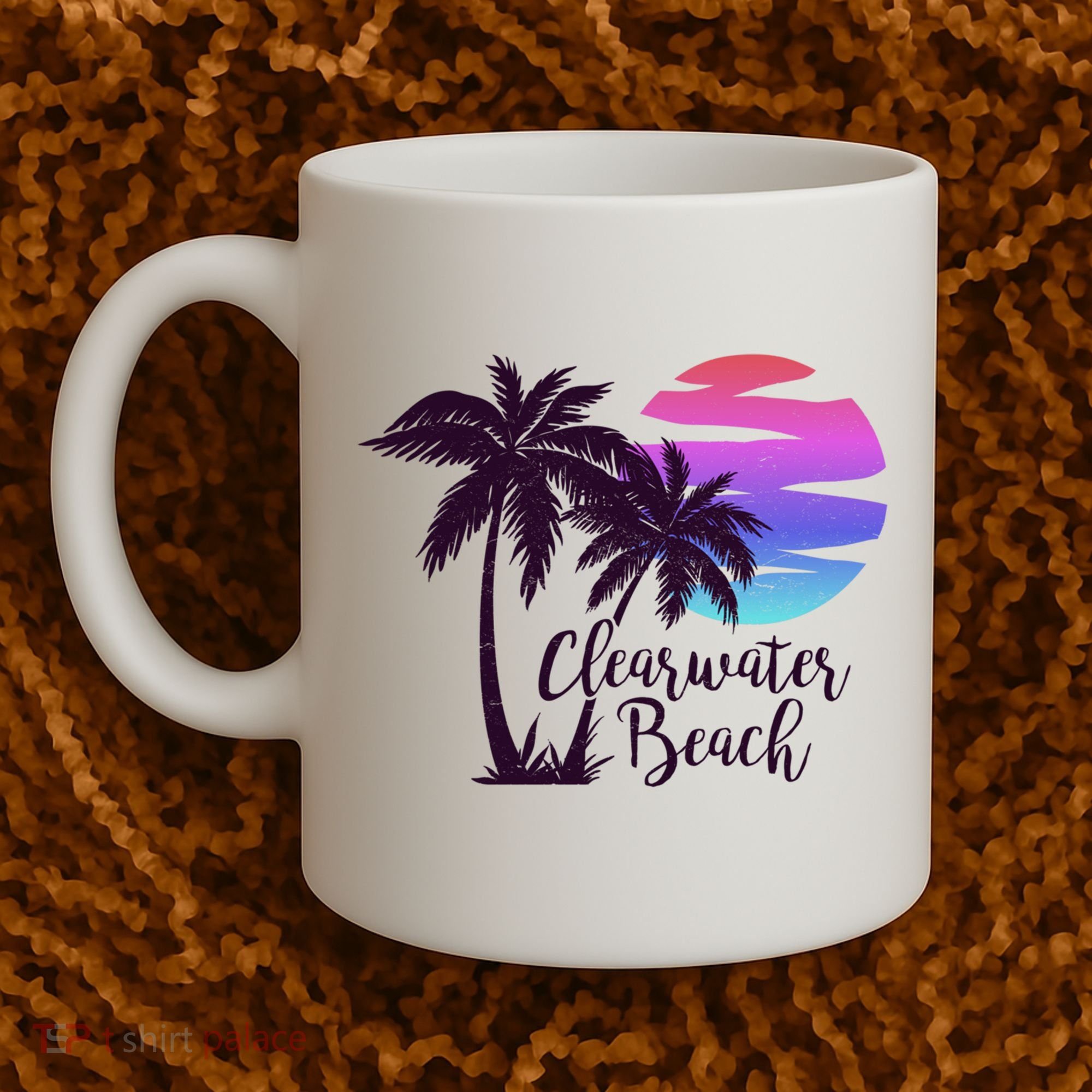 Clearwater Beach Trip Vacation Spring Break Sunset Graphic Gift Coffee Mug