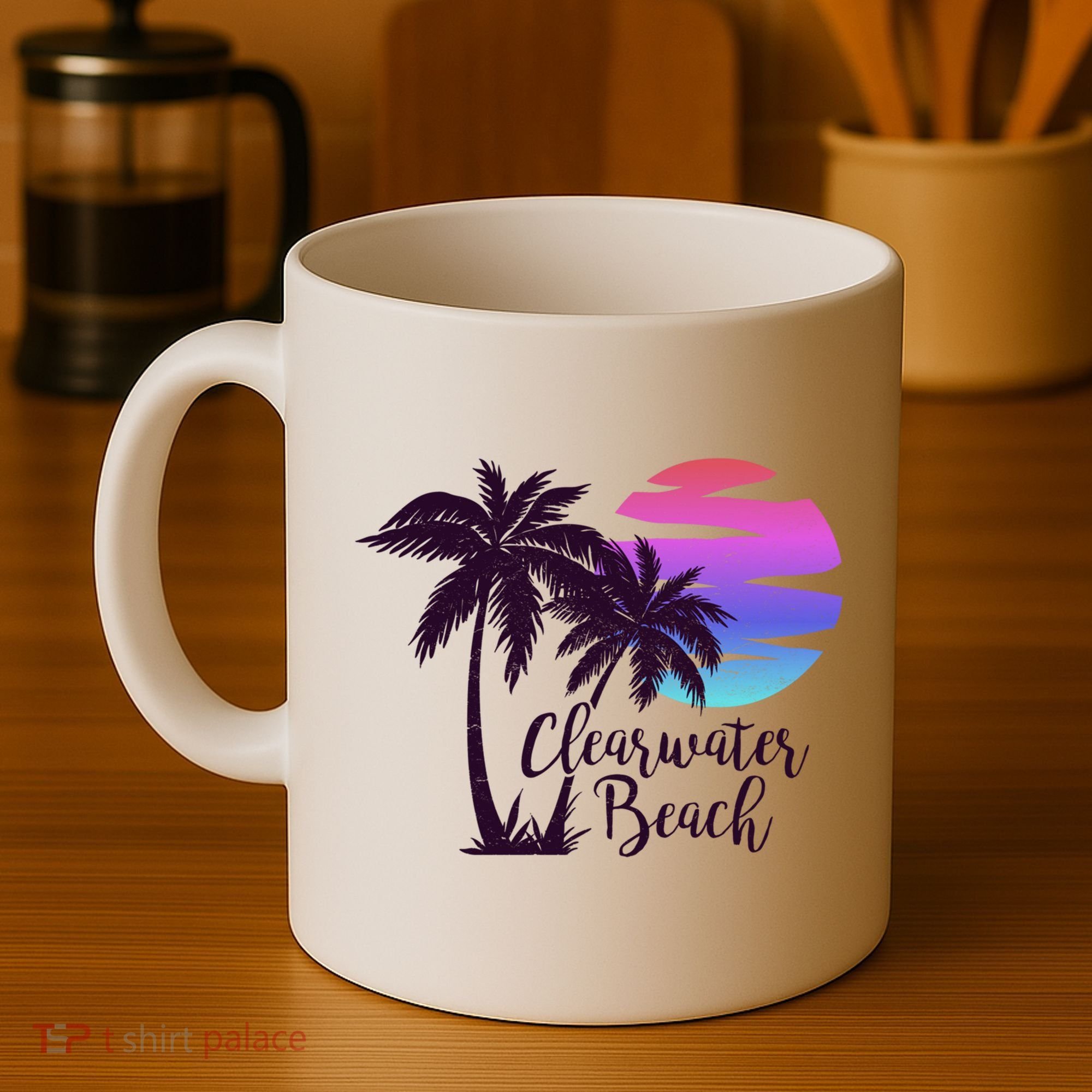 Clearwater Beach Trip Vacation Spring Break Sunset Graphic Gift Coffee Mug