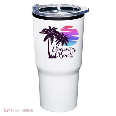 Clearwater Beach Trip Vacation Spring Break Sunset Graphic Gift Tumbler