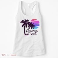 Clearwater Beach Trip Vacation Spring Break Sunset Graphic Gift Women's Tank Top thumb 0