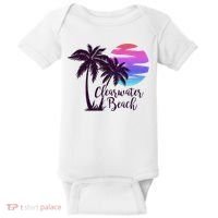 Clearwater Beach Trip Vacation Spring Break Sunset Graphic Gift Baby Bodysuit thumb 0