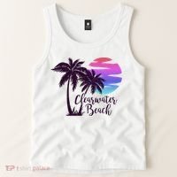 Clearwater Beach Trip Vacation Spring Break Sunset Graphic Gift Tank Top thumb 2