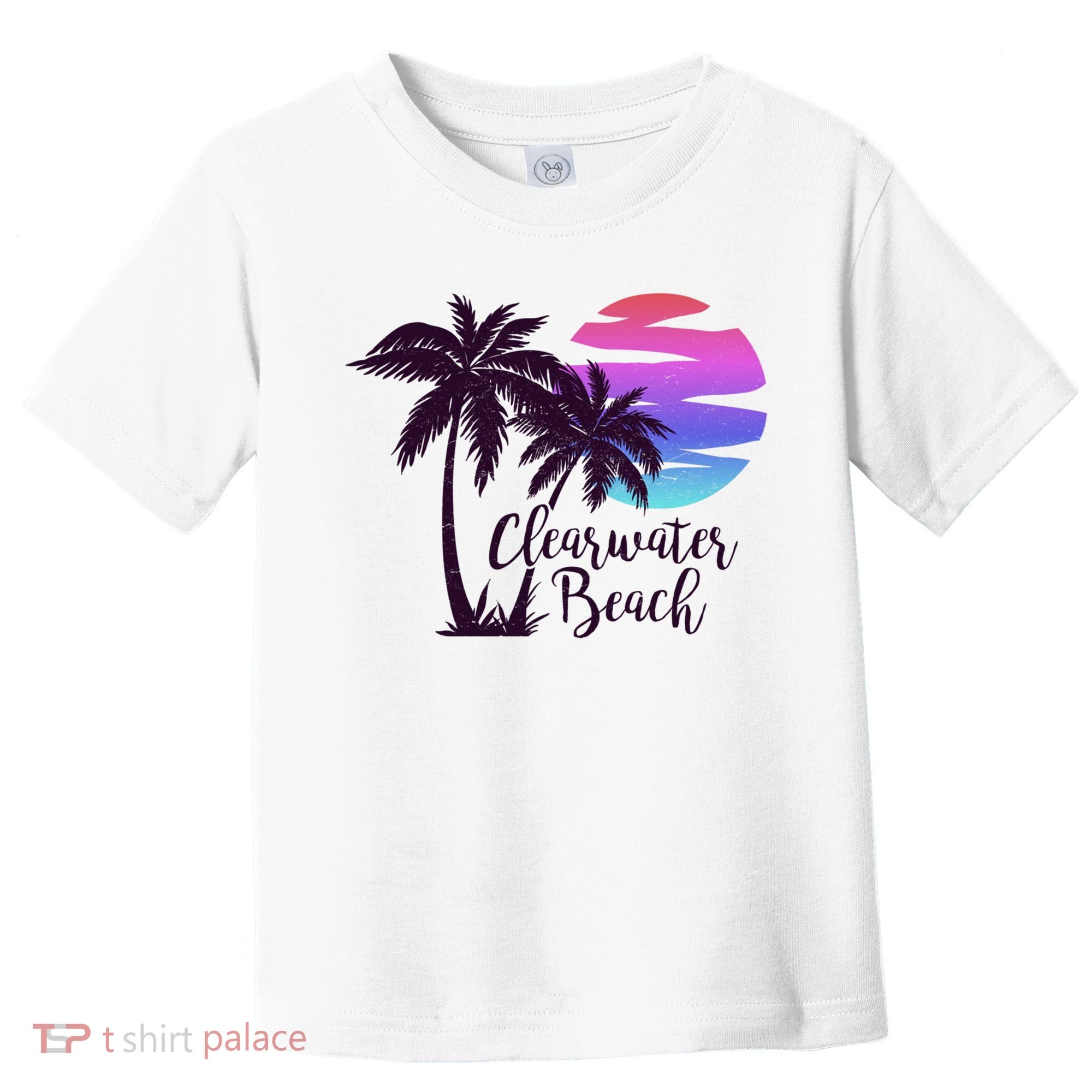 Clearwater Beach Trip Vacation Spring Break Sunset Graphic Gift Toddler T-Shirt