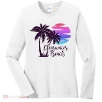 Clearwater Beach Trip Vacation Spring Break Sunset Graphic Gift Women's Long Sleeve Shirt thumb 0