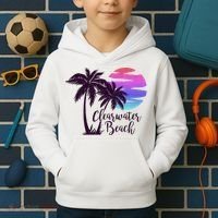 Clearwater Beach Trip Vacation Spring Break Sunset Graphic Gift Kids Hoodie thumb 2